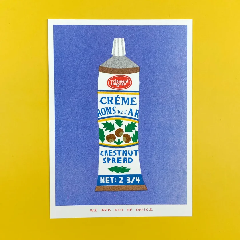 Out of office, Risographie Druck "Kastaniencreme" – Bild 4