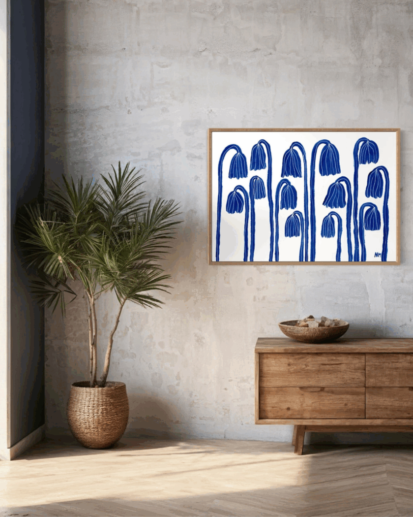 Nancy McKie "Three blue flowers" – Bild 3