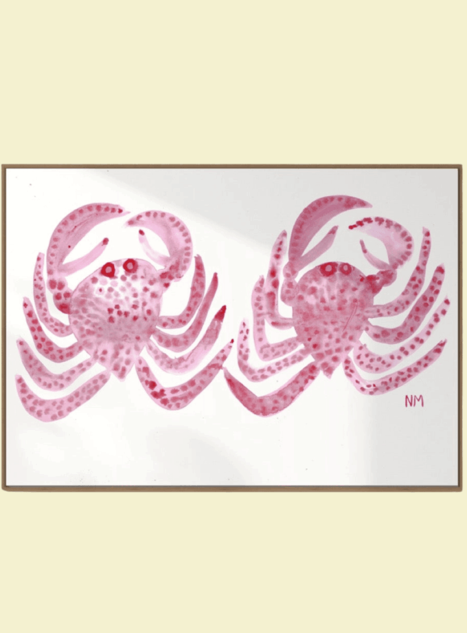 Nancy McKie "Pink spotty crabs"