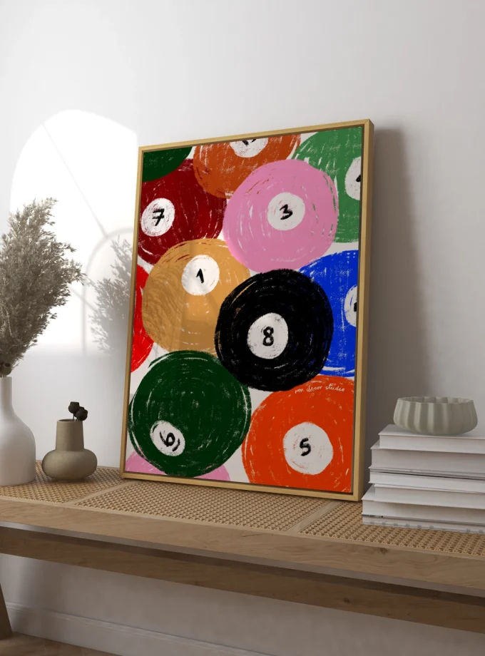 RM Decor Studio "Pool Balls" Print