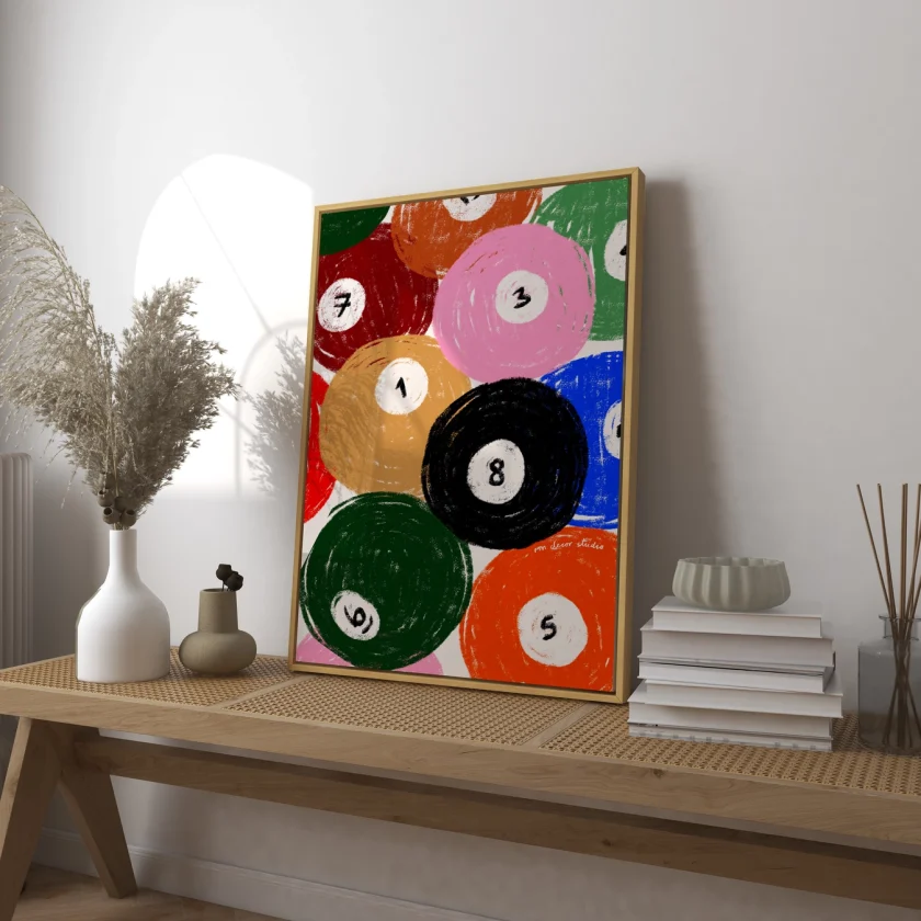 RM Decor Studio "Pool Balls" Print