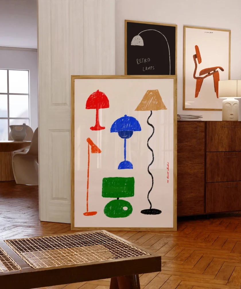 RM Decor Studio "Lamps" Print