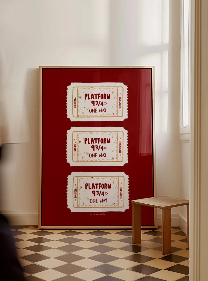 RM Decor Studio "Platform 9 3/4" Print