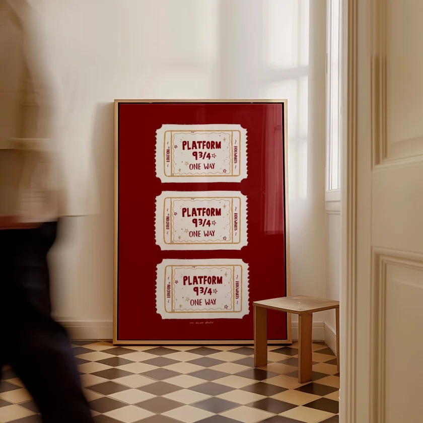 RM Decor Studio "Platform 9 3/4" Print