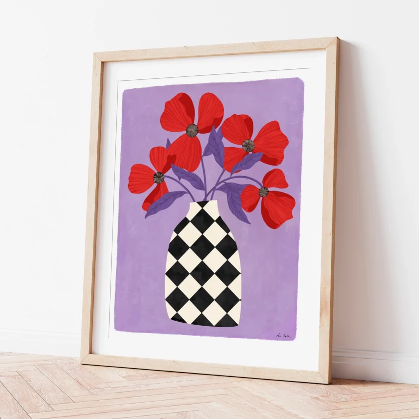 El buen limon "Vase und Mohnblumen" – Bild 2