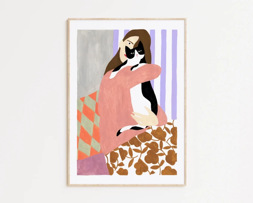 Depeapa "Woman and Cat"
