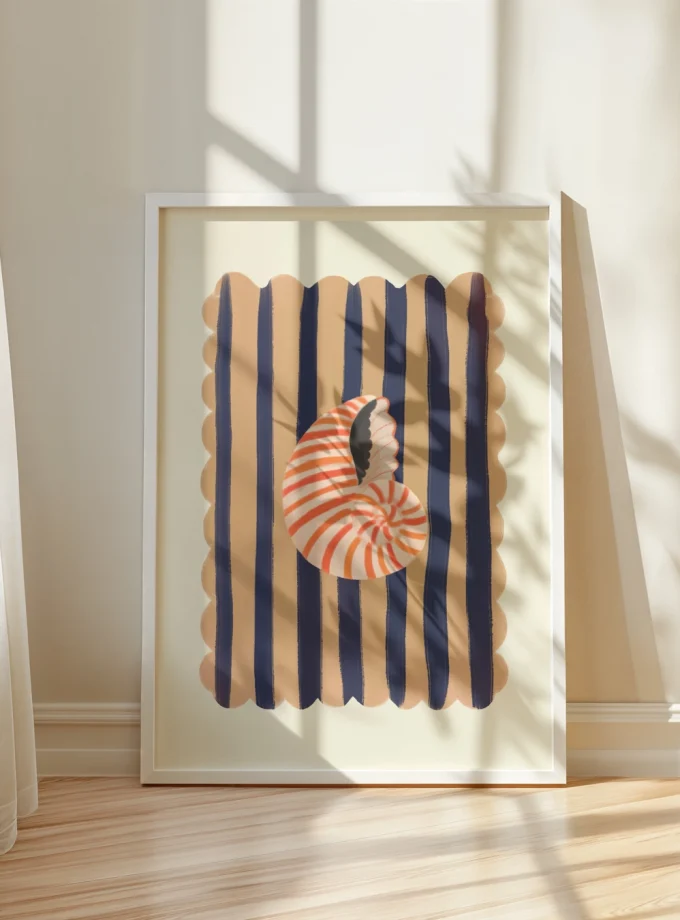 Kate Fox Design "Red striped shell"