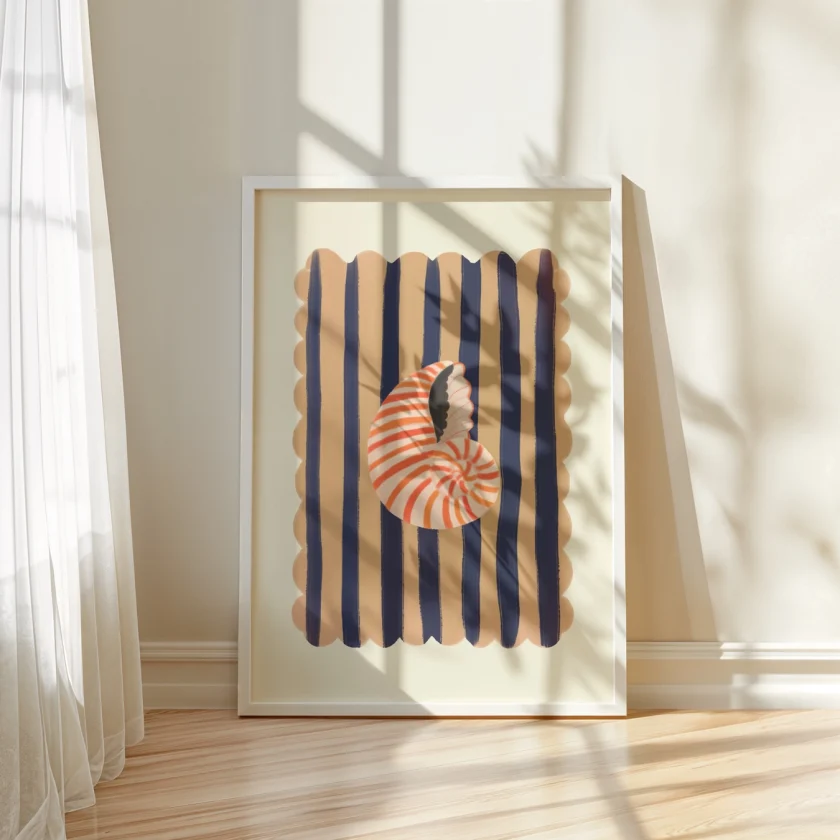 Kate Fox Design "Red striped shell"