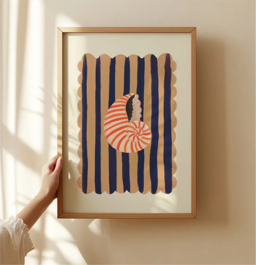 Kate Fox Design "Red striped shell" – Bild 5