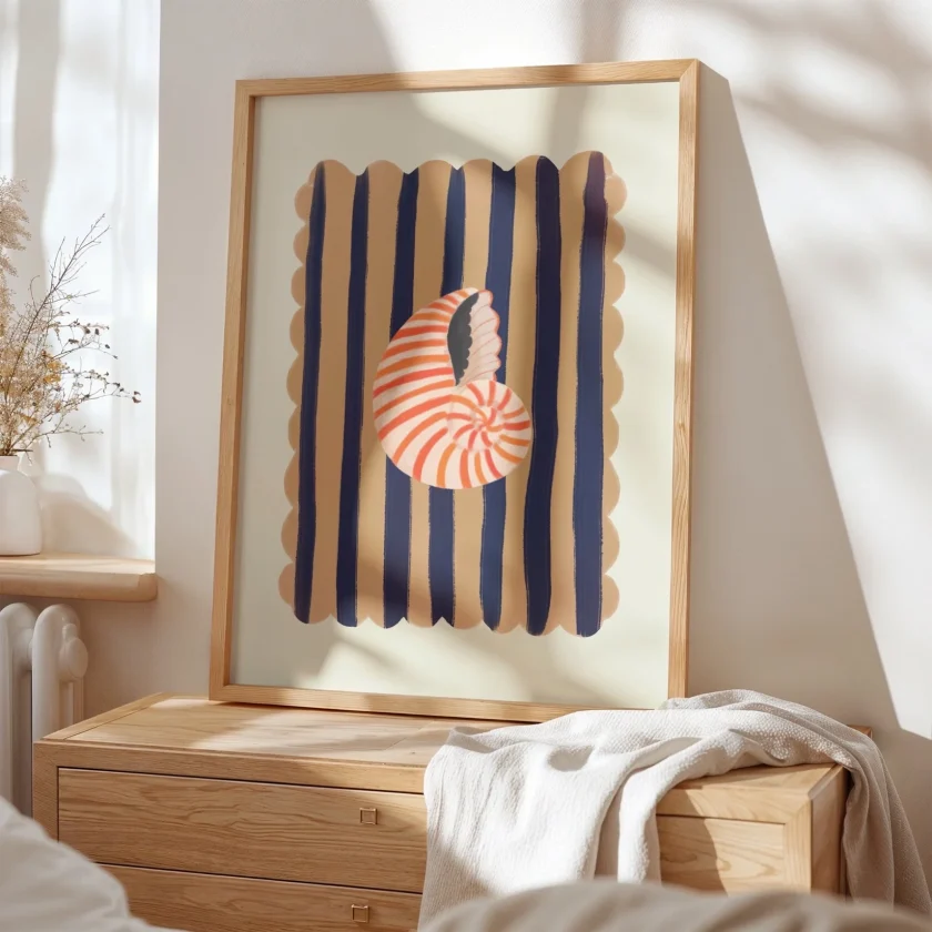 Kate Fox Design "Red striped shell" – Bild 3