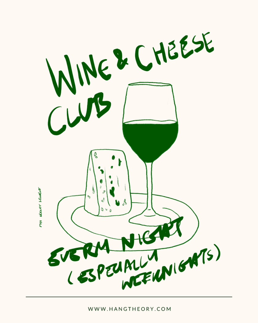 RM Decor Studio "Wine and Cheese" Print – Bild 2