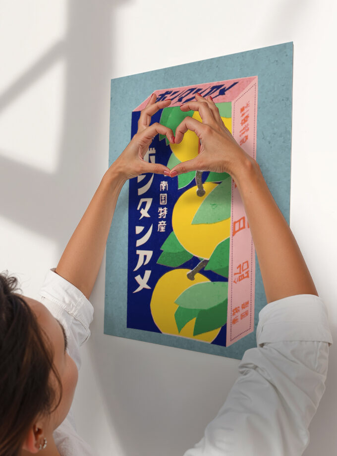 Out of office, Risographie Druck "Bonbons"
