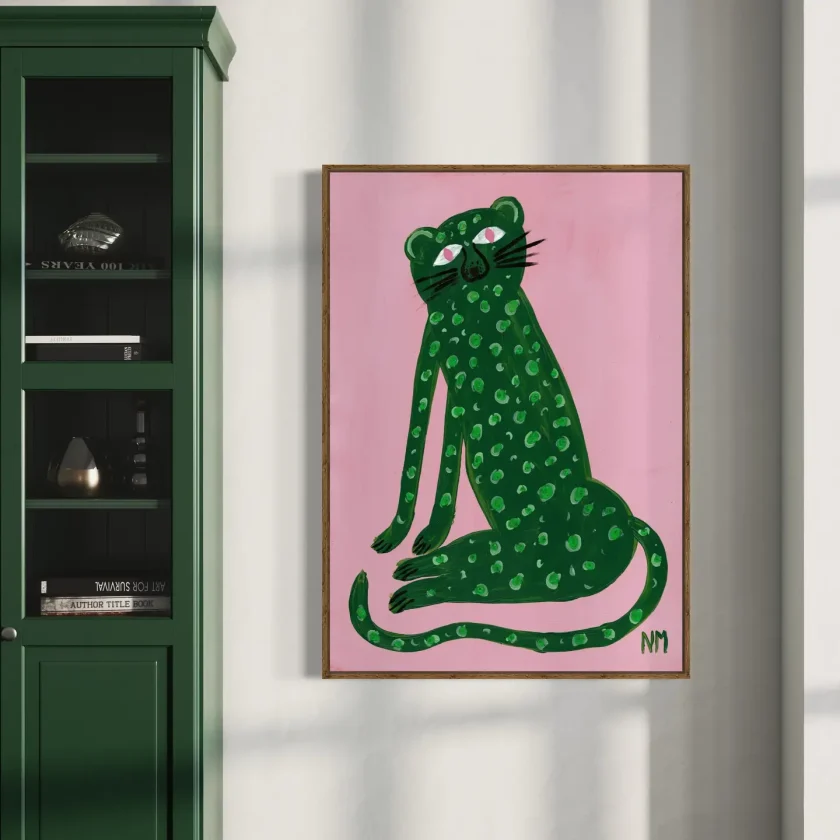 Nancy McKie "Green leopard"