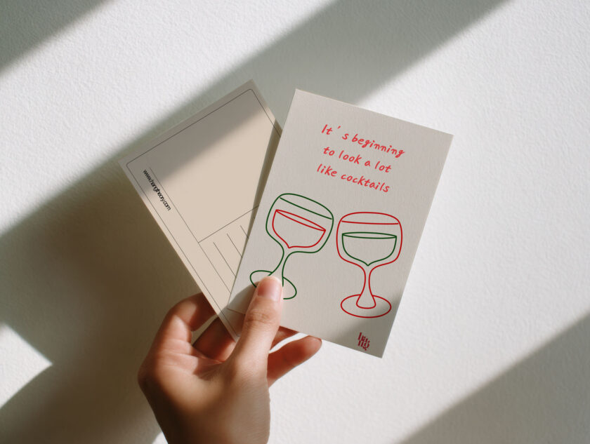 Hangtheory Postcard "Cocktails"
