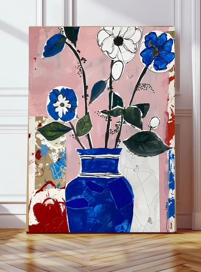 Kumo Art Prints "Abstract flowers"