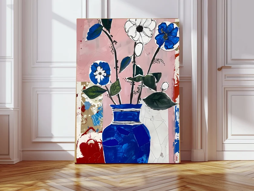 Kumo Art Prints "Abstract flowers"