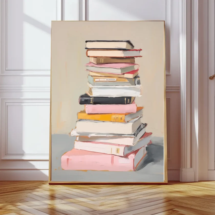 Kumo Art Prints/ "Book stack"