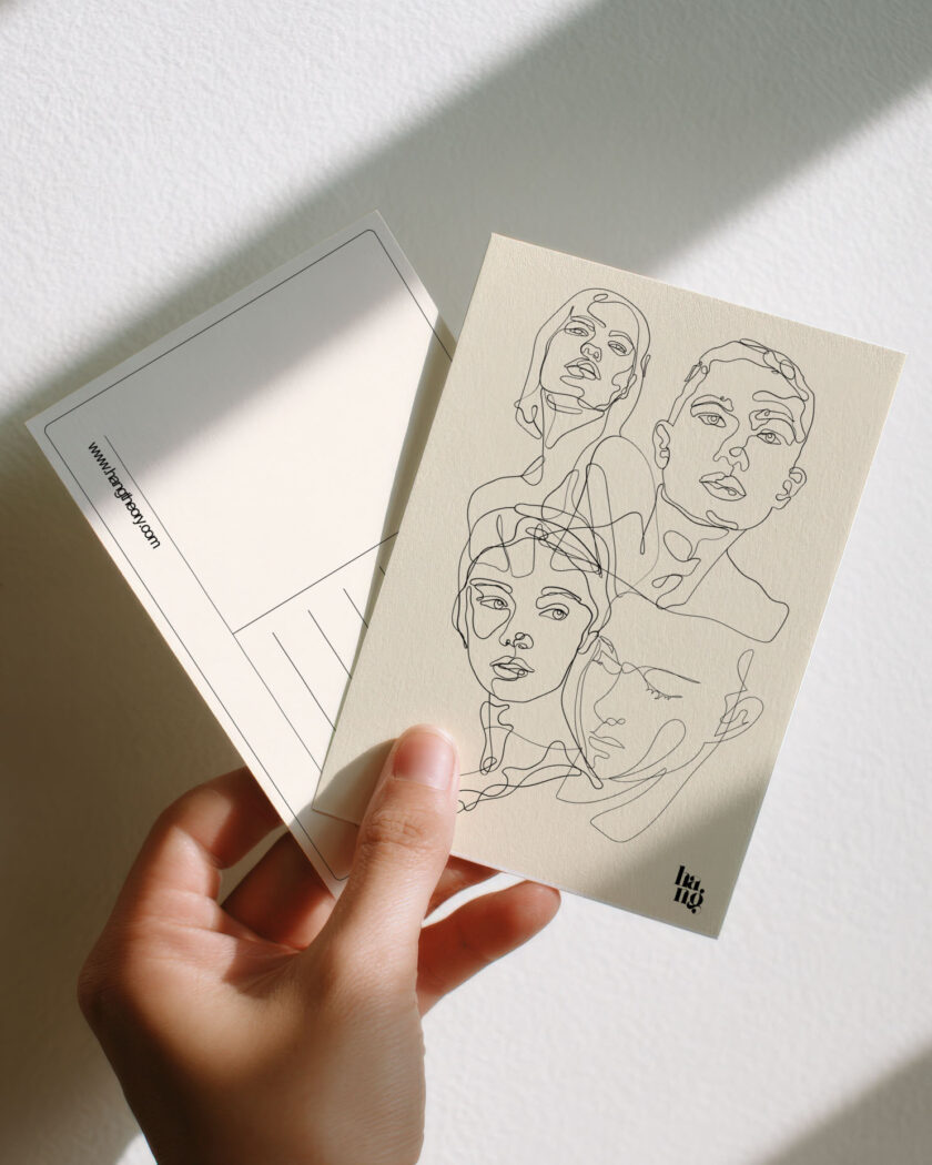 Hangtheory Postkarte "Faces" – Bild 3