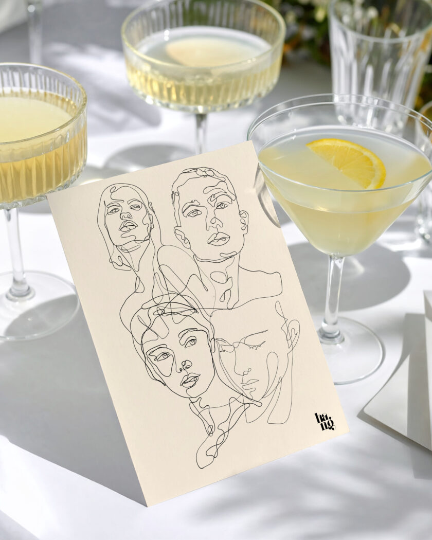 Hangtheory Postkarte "Faces"