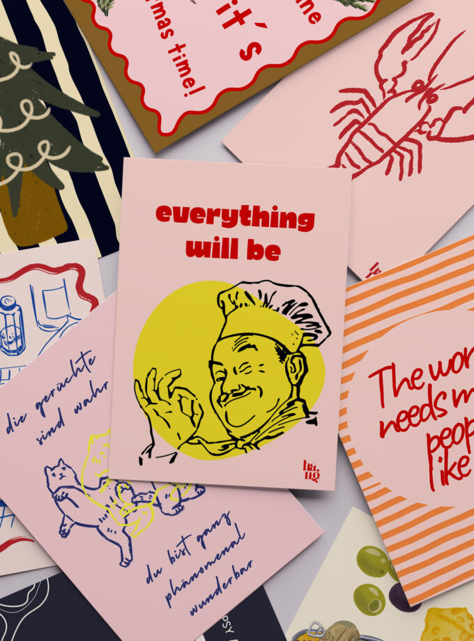 Hangtheory Postkarte "OK"