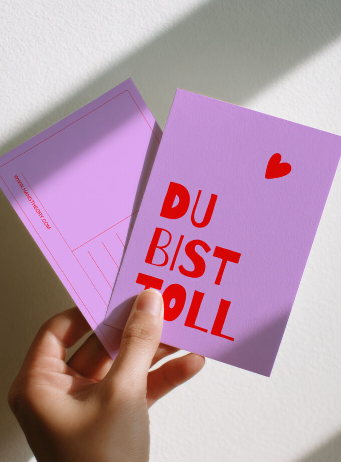 Hangtheory Postkarte "Du bist toll"