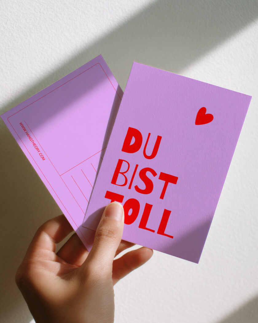 Hangtheory Postkarte "Du bist toll"