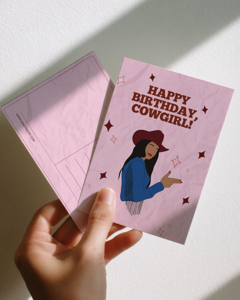 Hangtheory Postkarte "Cowgirl"