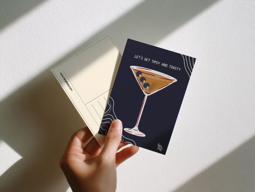 Hangtheory Postkarte "Tipsy" – Bild 2