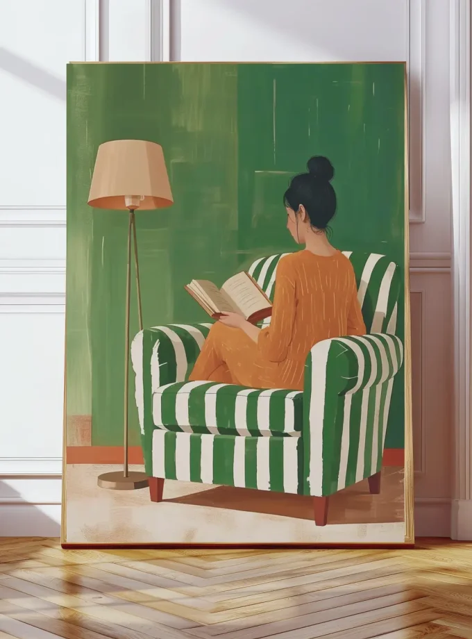 Kumo Art Prints/ "The reader"