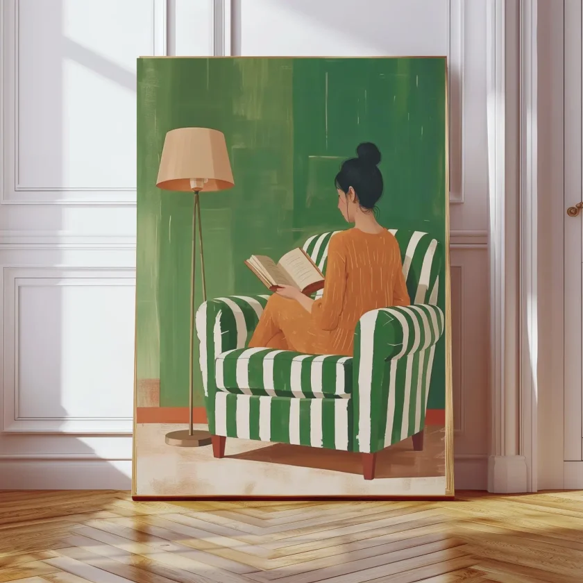 Kumo Art Prints/ "The reader"