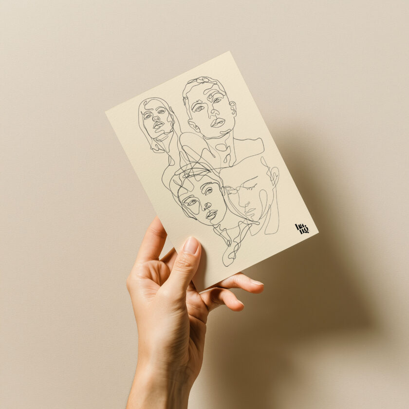 Hangtheory Postkarte "Faces" – Bild 2