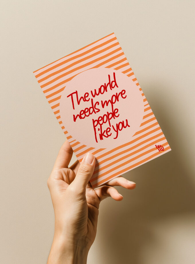 Hangtheory Postkarte "People like you"